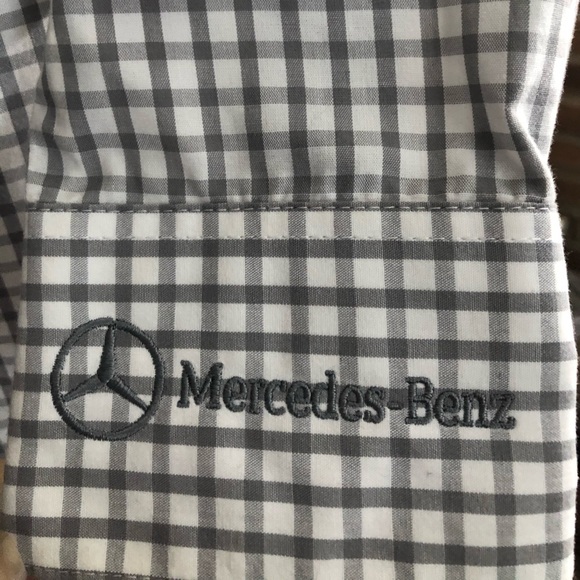 White & Grey Check Button Down - Picture 3 of 6